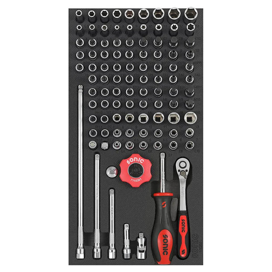 Sonic Schaumeinlage 1/3 SFS 1/4" Biteinsatz-Satz 102-teilig