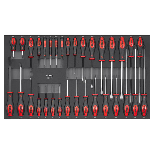 Sonic Schaumeinlage SFS Schraubendreher-Satz 33-teilig