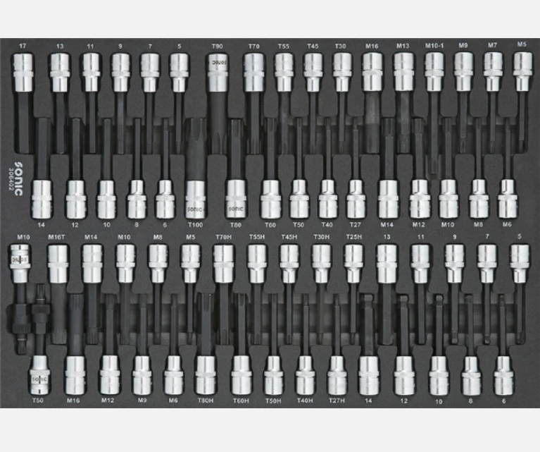Sonic Werkstattwagen S15 gefüllt 958 teilig – schwarz
