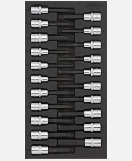 Sonic Werkstattwagen S14 gefüllt 600 teilig – schwarz