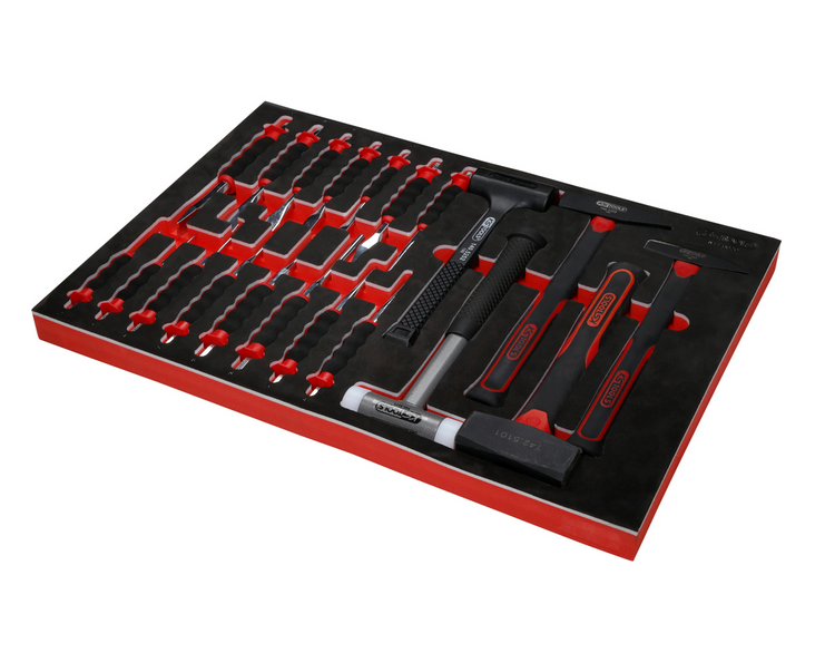 KS Tools Performanceplus Werkstattwagen-Satz P45 mit 706 Werkzeugen für 7 Schubladen