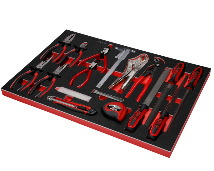 KS Tools Performanceplus Werkstattwagen-Satz P10 mit 284 Werkzeugen für 6 Schubladen