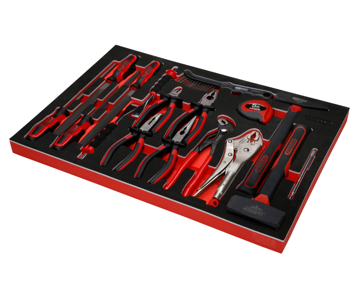 KS Tools Performanceplus Werkstattwagen-Satz P10 mit 241 Werkzeugen für 4 Schubladen