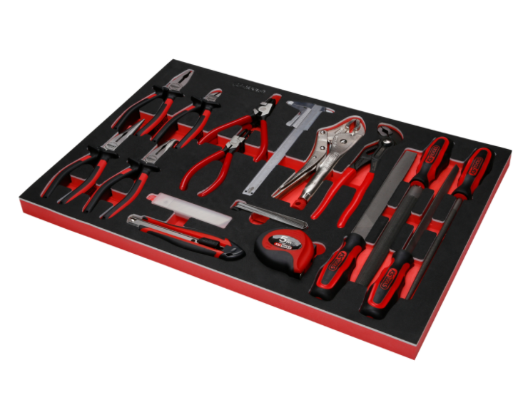 KS Tools Performanceplus Werkstattwagen-Satz P15 mit 370 Werkzeugen für 6 Schubladen
