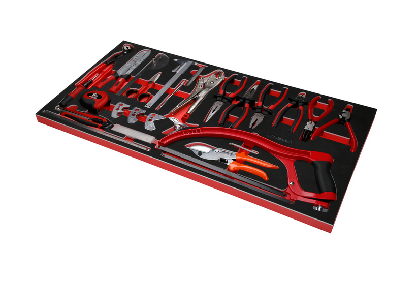 KS Tools Performanceplus Werkstattwagen-Satz P25 mit 285 Werkzeugen für 4 Schubladen