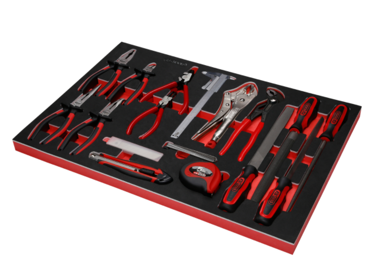 KS Tools Performanceplus Werkstattwagen-Satz P15 mit 284 Werkzeugen für 6 Schubladen