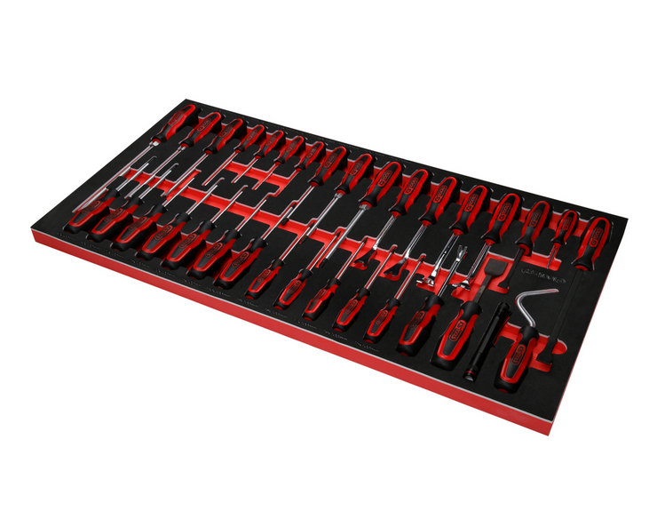 KS Tools Performanceplus Werkstattwagen-Satz P25 mit 285 Werkzeugen für 4 Schubladen