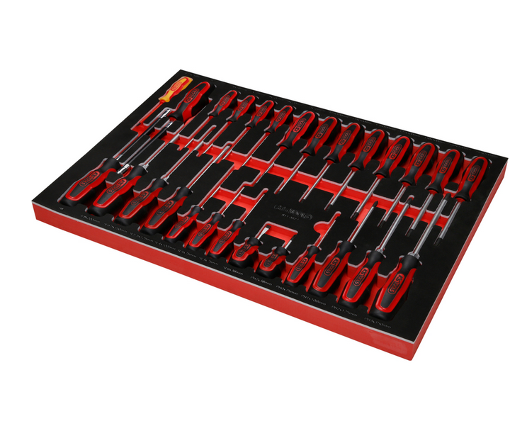 KS Tools Performanceplus Werkstattwagen-Satz P10 mit 284 Werkzeugen für 6 Schubladen