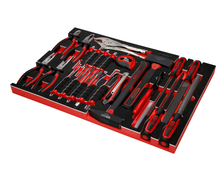 KS Tools Performanceplus Werkstattwagen-Satz P10 mit 366 Werkzeugen für 6 Schubladen