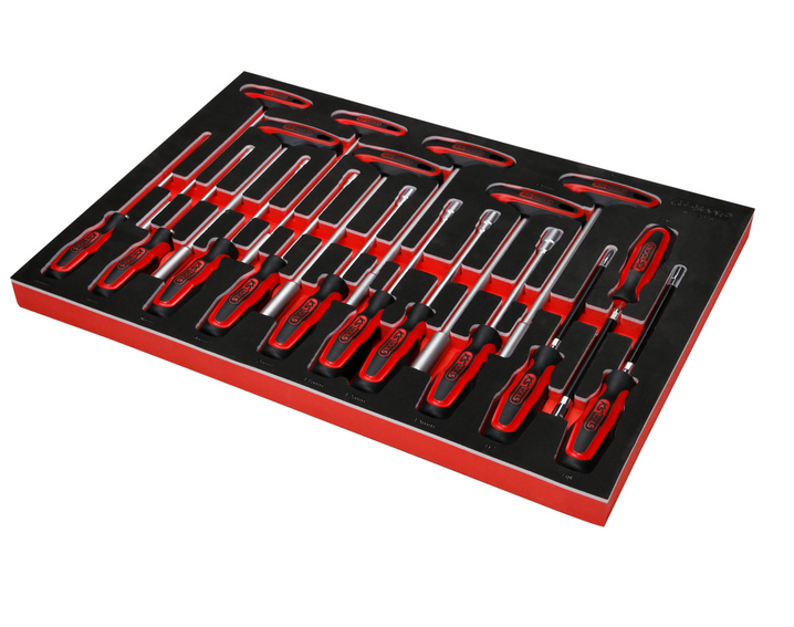 KS Tools Performanceplus Werkstattwagen-Satz P45 mit 706 Werkzeugen für 7 Schubladen
