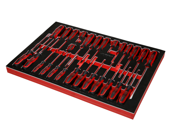 KS Tools Performanceplus Werkstattwagen-Satz P10 mit 338 Werkzeugen für 6 Schubladen