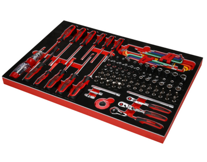 KS Tools Performanceplus Werkstattwagen-Satz P15 mit 279 Werkzeugen für 5 Schubladen