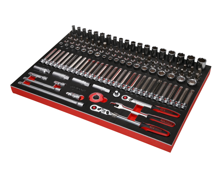 KS Tools Performanceplus Werkstattwagen-Satz P10 mit 536 Werkzeugen für 8 Schubladen