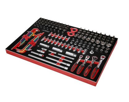 KS Tools Performanceplus Werkstattwagen-Satz P10 mit 423 Werkzeugen für 6 Schubladen