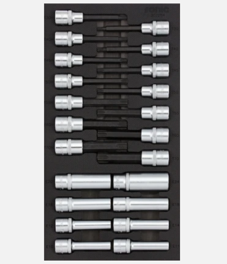 Sonic Werkstattwagen S15 gefüllt 600 teilig – schwarz