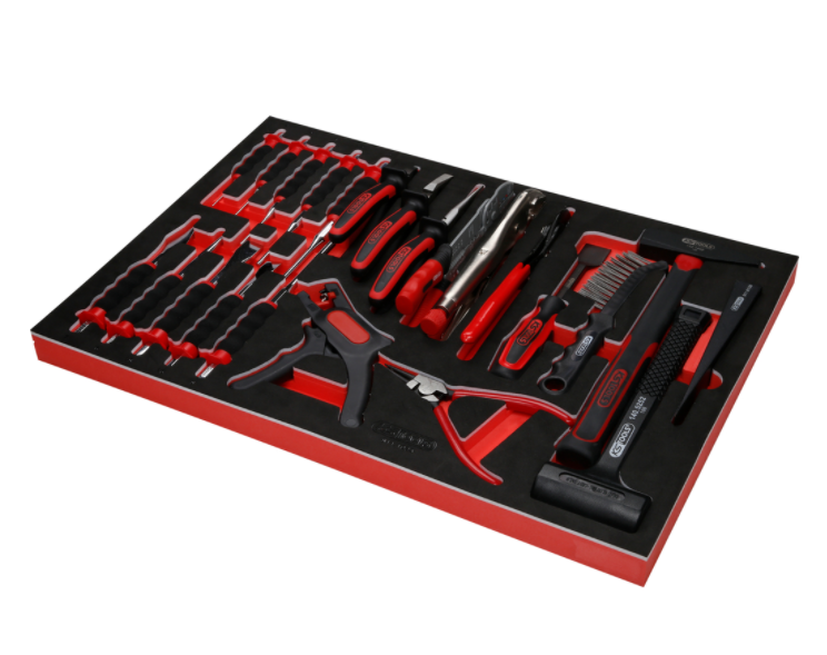 KS Tools Performanceplus Werkstattwagen-Satz P15 mit 299 Werkzeugen für 5 Schubladen