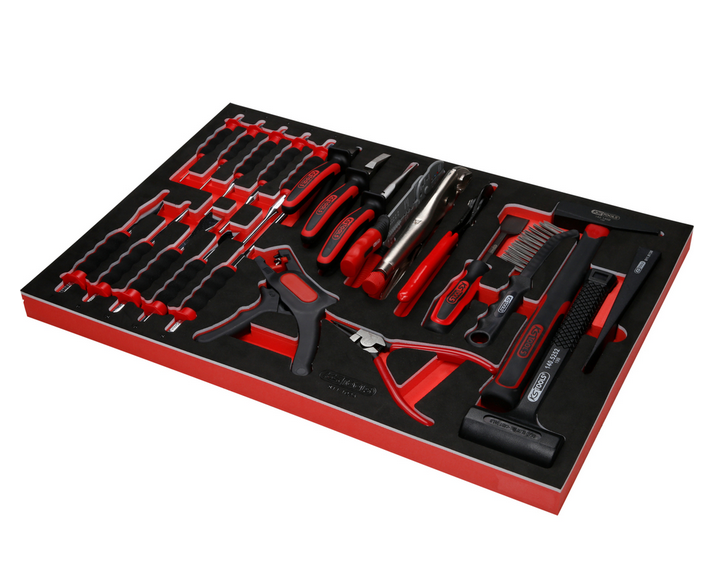 KS Tools Performanceplus Werkstattwagen-Satz P10 mit 299 Werkzeugen für 5 Schubladen