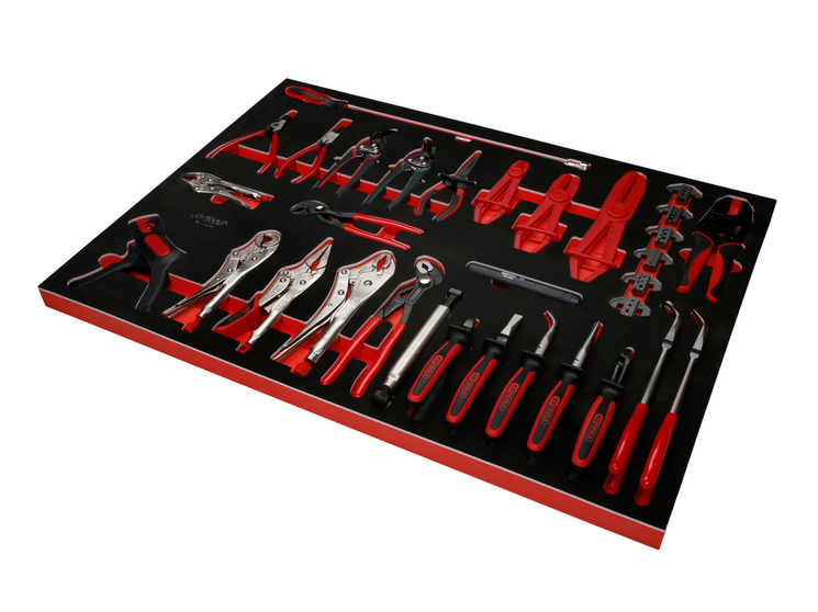 KS Tools Performanceplus Werkstattwagen-Satz P45 mit 706 Werkzeugen für 7 Schubladen