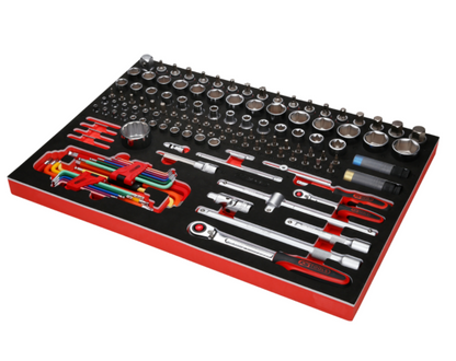 KS Tools Performanceplus Werkstattwagen-Satz P15 mit 284 Werkzeugen für 6 Schubladen