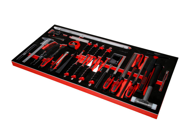 KS Tools Performanceplus Werkstattwagen-Satz P25 mit 416 Werkzeugen für 6 Schubladen