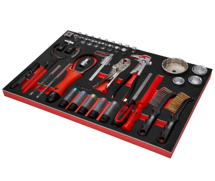 KS Tools Performanceplus Werkstattwagen-Satz P15 mit 397 Werkzeugen für 7 Schubladen
