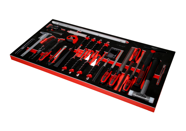 KS Tools Performanceplus Werkstattwagen-Satz P25 mit 446 Werkzeugen für 6 Schubladen