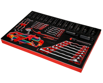 KS Tools Performanceplus Werkstattwagen-Satz P15 mit 536 Werkzeugen für 8 Schubladen