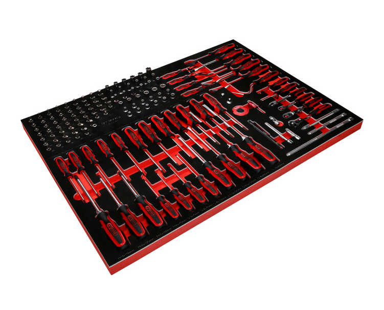 KS Tools Performanceplus Werkstattwagen-Satz P45 mit 706 Werkzeugen für 7 Schubladen