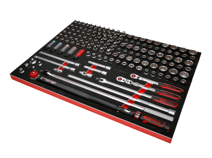 KS Tools Performanceplus Werkstattwagen-Satz P45 mit 706 Werkzeugen für 7 Schubladen