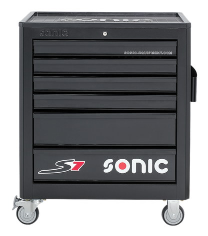 Sonic Werkstattwagen S7 gefüllt 138 teilig – schwarz