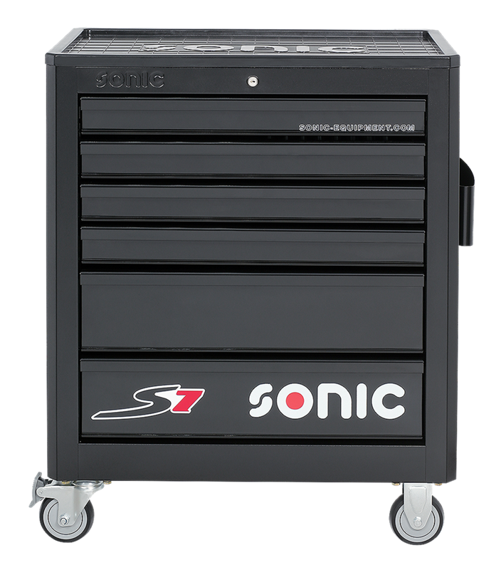 Sonic Werkstattwagen S7 gefüllt 206 teilig – schwarz